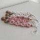 Personalized Flower Beaded Pacifier Clip Wooden Engraving