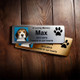 Custom Pet Memorial Urn Adhesive Nameplate
