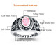 Best Value! Women's customizable silver class ring Graduation Gift
