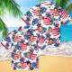 Custom Independence Day Shirt, Personalized Face man women kid Hawaiian Shirt