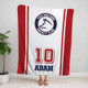 Personalized Sports Team Blanket, Baseball Custom Name Graduation Gift