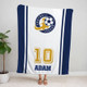 Personalized Sports Team Blanket, Baseball Custom Name Graduation Gift
