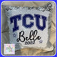 Personalized College logo pillow, University pillow college bed party pillow Graduation Gift