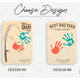 Fishing Handprint Sign, DIY Handprint Sign, Personalized Gift from Kids