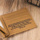 Personalized Dad And Kids Hands Engraved Leather Wallet