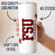 Custom College Tumbler, Personalized Name College Skinny Tumbler Graduation Gift