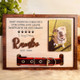 Personalized Dog Memorial Wood Frame With Collar Holder, Dog Memorial Gifts