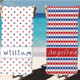 Custom Patriotic Beach Towel for Independence Day Celebration