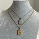 GOLD FILLED Initial Letter Necklace a?¡é A Perfect Birthday Gift for Men
