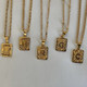 GOLD FILLED Initial Letter Necklace a?¡é A Perfect Birthday Gift for Men