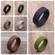 PERSONALIZED - 8MM Beveled Edge Silicone Ring