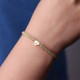 Set of 2 Custom Engraved Initial Bracelets for Couples and Friendships
