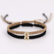 Set of 2 Custom Engraved Initial Bracelets for Couples and Friendships