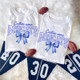 Custom Mascot Toile Floral Shirt, Football Bow Coquette Shirt