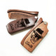 Customized Carved Beard Comb, Personalized Wooden Comb