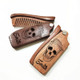 Customized Carved Beard Comb, Personalized Wooden Comb