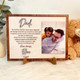 Personalized Father of the Gift from  Wedding Gift Dad Sign, Father's day Gift
