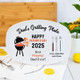 Personalized Grilling Plate for Daddy, Fathers Day Gift from Kids