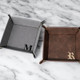 Personalized Leather Valet Tray, Engraved Vegan Leather Tray