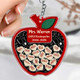 Personalized Teacher Apple Magnet, Thank You Teacher Gifts