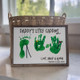 Fathera??s Day Golf Handprint Sign, Best Dad by Par Gift