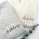 EMBROIDERED NURSE Athletic Block Gemma Sweatshirt Hoodie