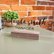 Custom Desk Name Plate, New Job Gift, Personalized Desk Plaque
