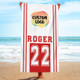 Custom School Logo Beach Towel,Sport Fan Gift