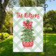 Watercolor Christmas Tree Flag Personalized Garden Flag