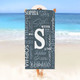 Customized Beach Towel, Fashionable Personalized Beach Blanket with Name