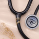 Stethoscope Personalized Name Tag with Birthflower