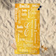 Personalized Name Beach Towel - Super Soft