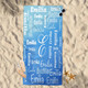 Personalized Name Beach Towel - Super Soft