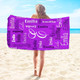 Personalized Name Beach Towel - Super Soft