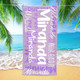 Custom Name Beach Towel - Personalized