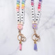Custom Beaded Teacher Lanyard with Badge Holder, Nurse Lanyard