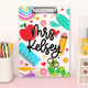 Personalized Teacher Gift, Custom Clipboard With Teacher Name