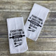 Grandma gift, Mothers day gift, Embroidered towel, kitchen towels