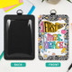 Personalized Pennants Flag Teacher ID Badge Holder: Custom Teacher Name Card Holder