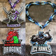 Custom Sports Turnover Chain, Oversized Medallion, Team mascot, Custom Colors