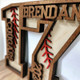 Custom Baseball Senior Gift, Baseball Number