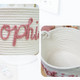 Personalized Baby Basket | Rope Cotton Baby Gift Basket