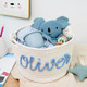 Personalized Baby Basket | Rope Cotton Baby Gift Basket