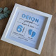 Baby Announcement Shadowbox, Personalized Baby Footprints