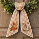 Fall Pumpkin Wreath Sash with Custom Initial