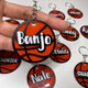Personalised Basketball keyrings