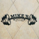 Personalized Gym Metal Sign Custom Name Plaque