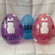 Personalized plastic Large EGG Easter fillable polka dots monogram party gift
