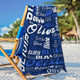 Customizable Modern Typography Beach Towel