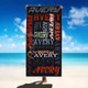 Customizable Beach Towel - Personalized Text Design